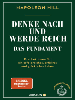 cover image of Denke nach und werde reich – Das Fundament